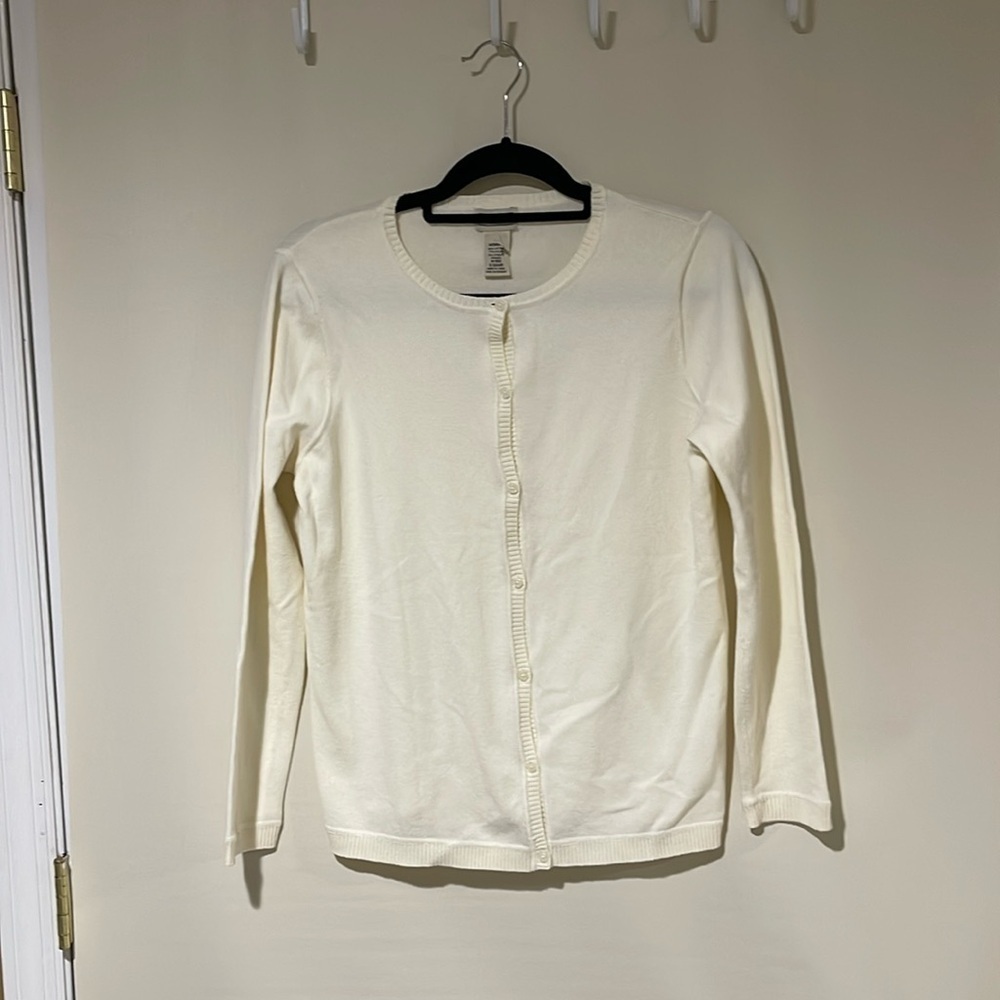 NWOT LL Bean Women's Long Sleeve Button Up Cardigan Medium
